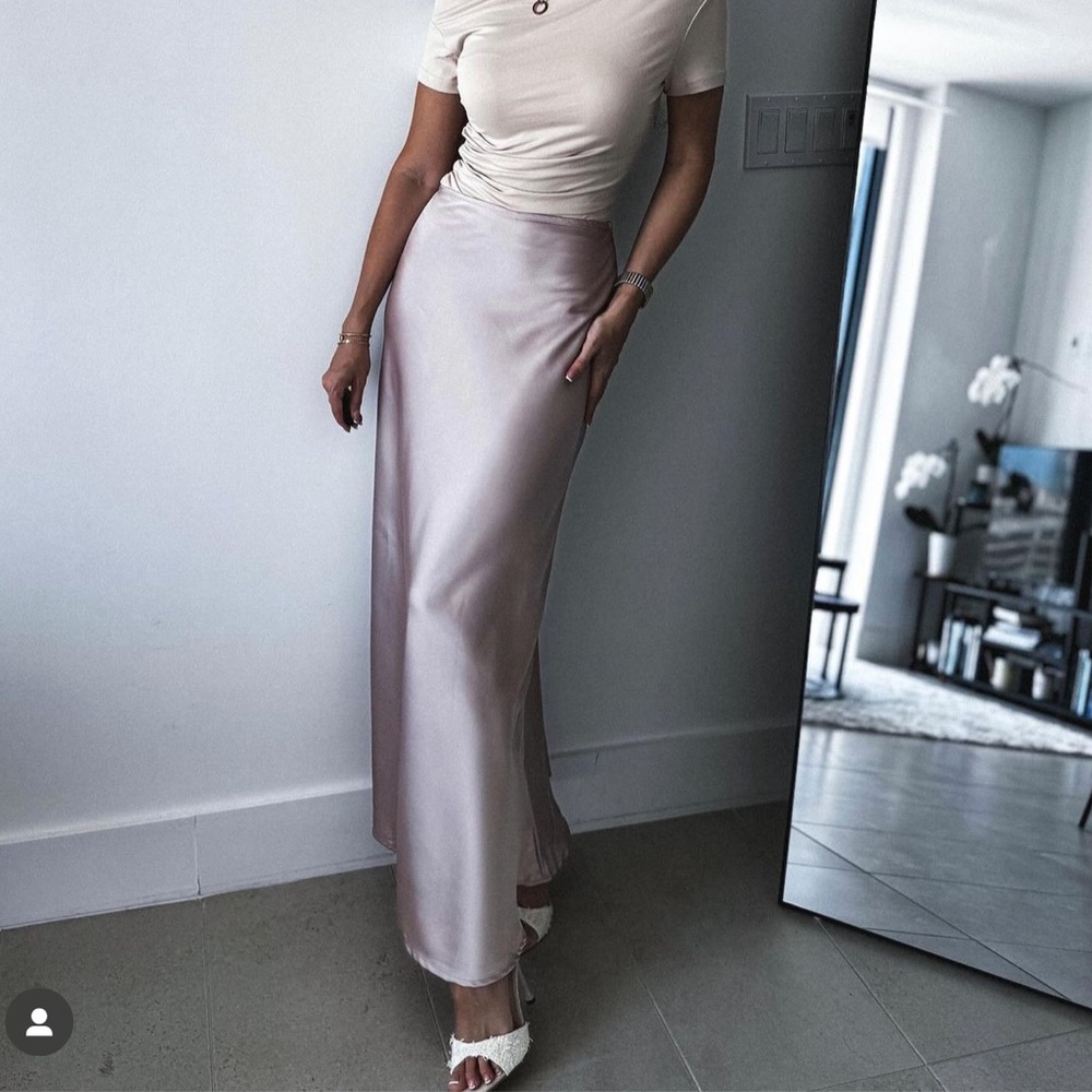 SHEIN Cream Maxi Skirt